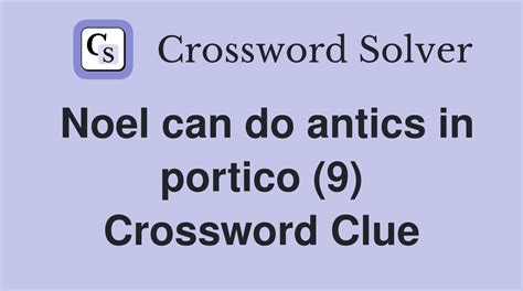 antics crossword clue